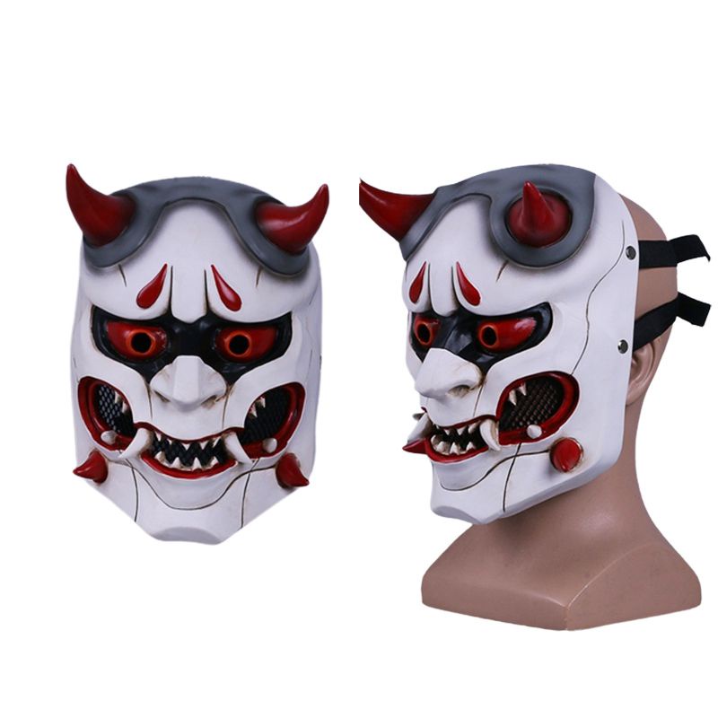 Mặt nạ kinh dị Halloween Devil Warrior Hannya