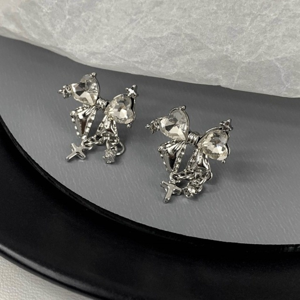 Bông Tai Hình Nơ Phong Cách Hàn Quốc Sang Trọng Cho Nữ