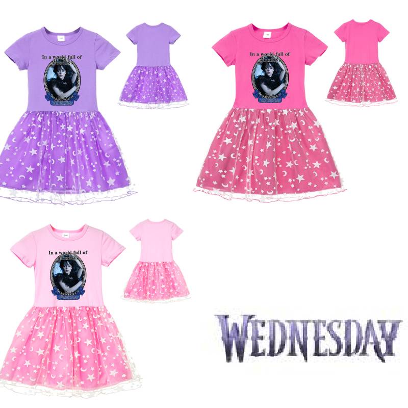 Đầm Ngắn Tay Thiết Kế Dễ Thương Cho Mẹ Và Bé