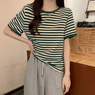 61009 áo thun nữ ngắn tay sọc