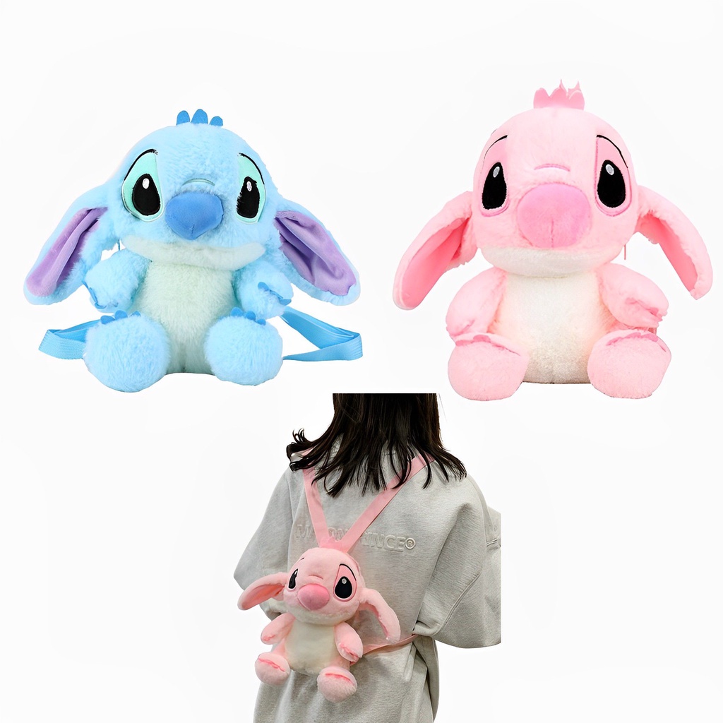 Ba Lô Đi Học Thêu Hình Stitch Dễ Thương