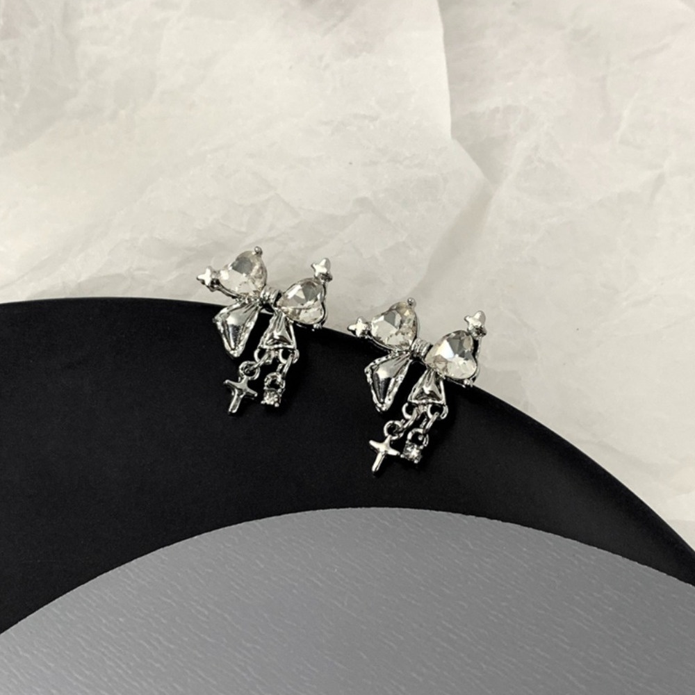 Bông Tai Hình Nơ Phong Cách Hàn Quốc Sang Trọng Cho Nữ