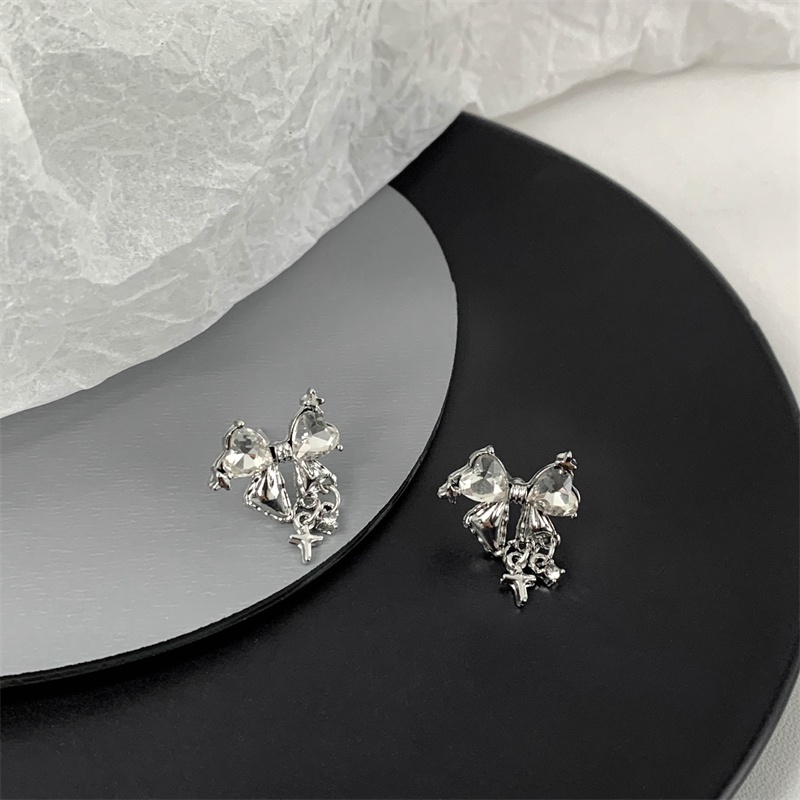 Bông Tai Hình Nơ Phong Cách Hàn Quốc Sang Trọng Cho Nữ