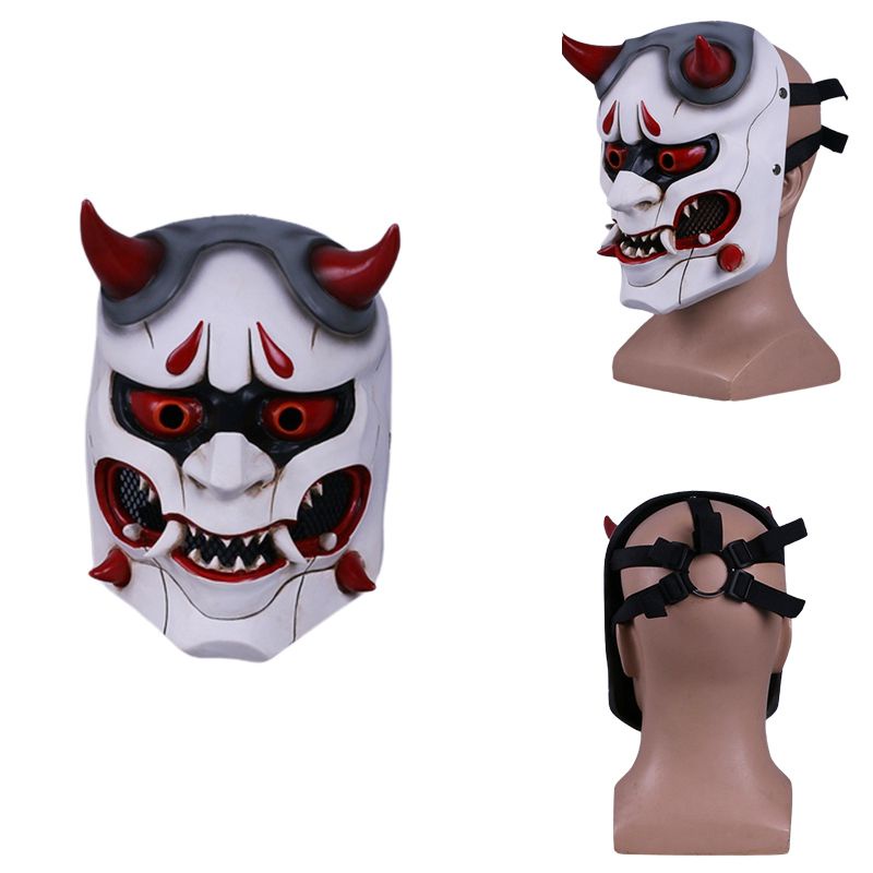 Mặt nạ kinh dị Halloween Devil Warrior Hannya