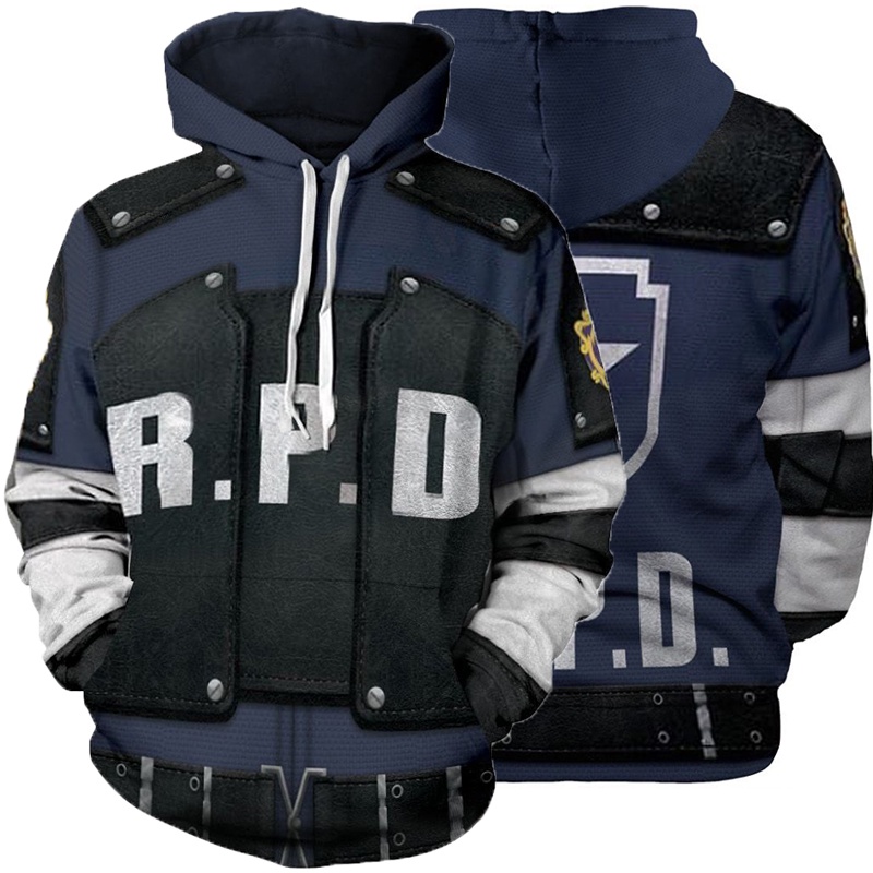 Áo Khoác Hoodie In Hình Ác Quỷ leon scott kennedy 3d