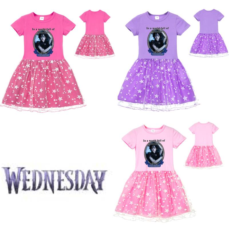 Đầm Ngắn Tay Thiết Kế Dễ Thương Cho Mẹ Và Bé