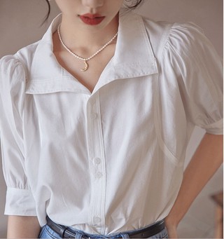 Áo Sơ Mi Chiffon Phom Rộng 61270