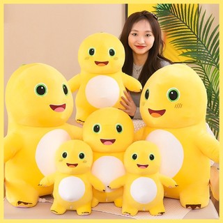TikTok Hot Little Milk Dragon Fidget Plush Toy Naloong Pinch Music Same Style Xiao Qi Stuffed Doll Cute Yellow Animal Plush Toy Kids Birthday Gift