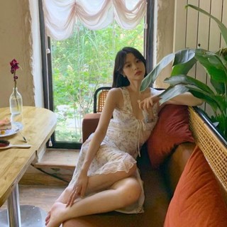 Đầm hoa hai dây dáng ôm thời trang thanh lịch cho nữ