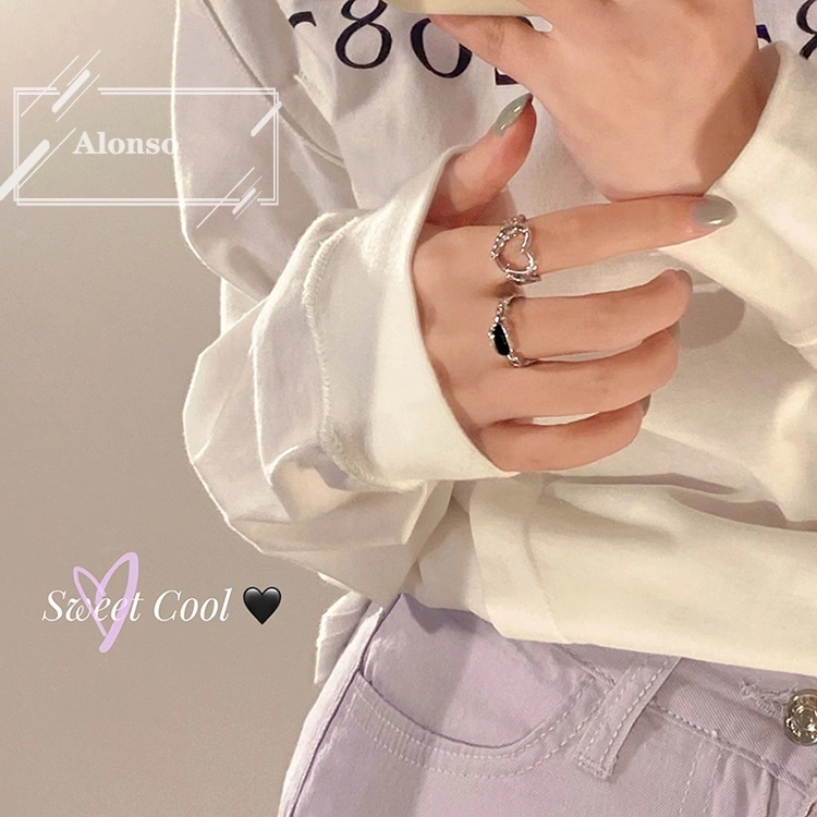 Nhẫn Hình Trái Tim Mở Cao Cấp Thời Trang Sang Trọng Dành Cho Bạn Nữ