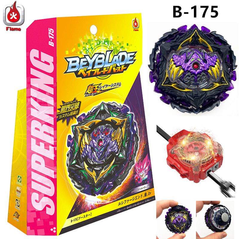 Con Quay beyblade burst superking b-175 lucifer the end Emper Với Màu Đen Tím Và Dây / Thước Dây