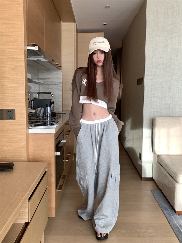 Quần Ống Rộng Có Túi Màu Sắc Phù Hợp Với Phụ Nữ 60976