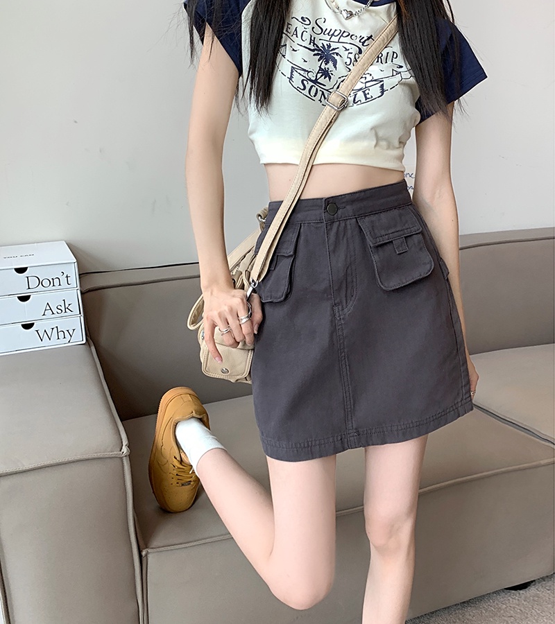 Chân Váy Denim Phối Túi Thời Trang Sành Điệu 60662