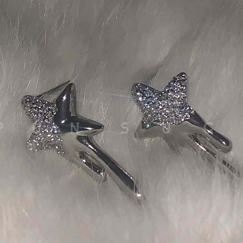 Khuyên Tai Ngôi Sao Năm Cánh Nhỏ Thiết Kế Quạ Ngôi Sao Cá Tính Khí Chất Cá TíNh Khí Chất Cá TíNh Cho Nữ