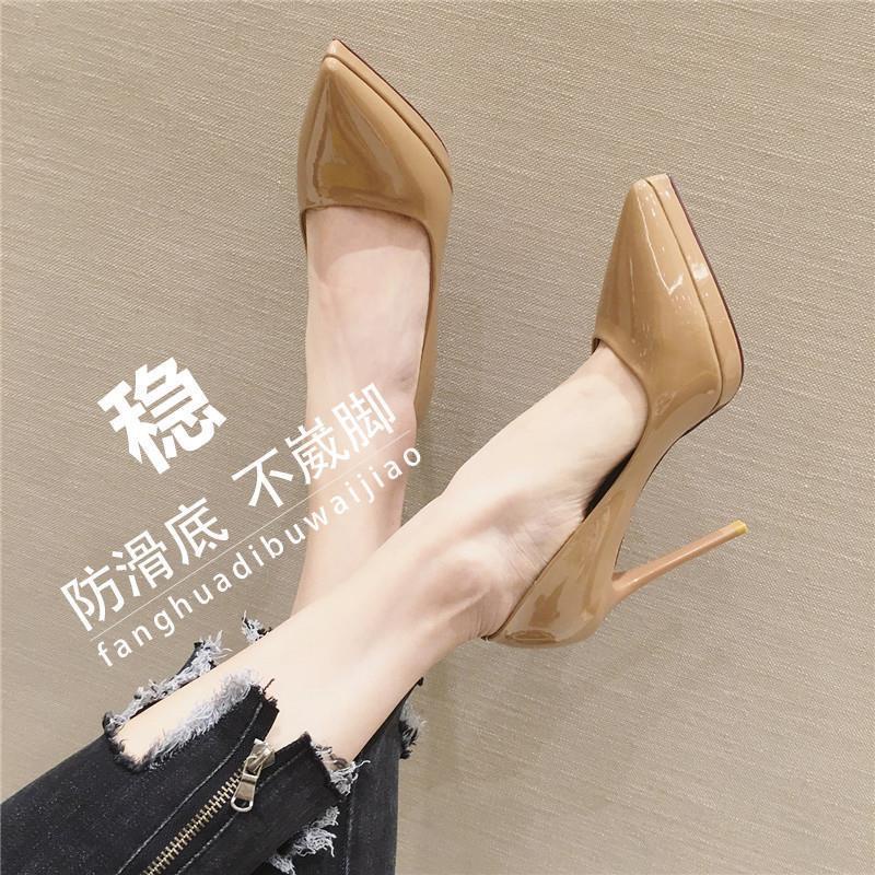 🙌  Giày Cao Gót 10CM Màu Đen Chống Nước Phong Cách Mới 2023 Cho Nữ