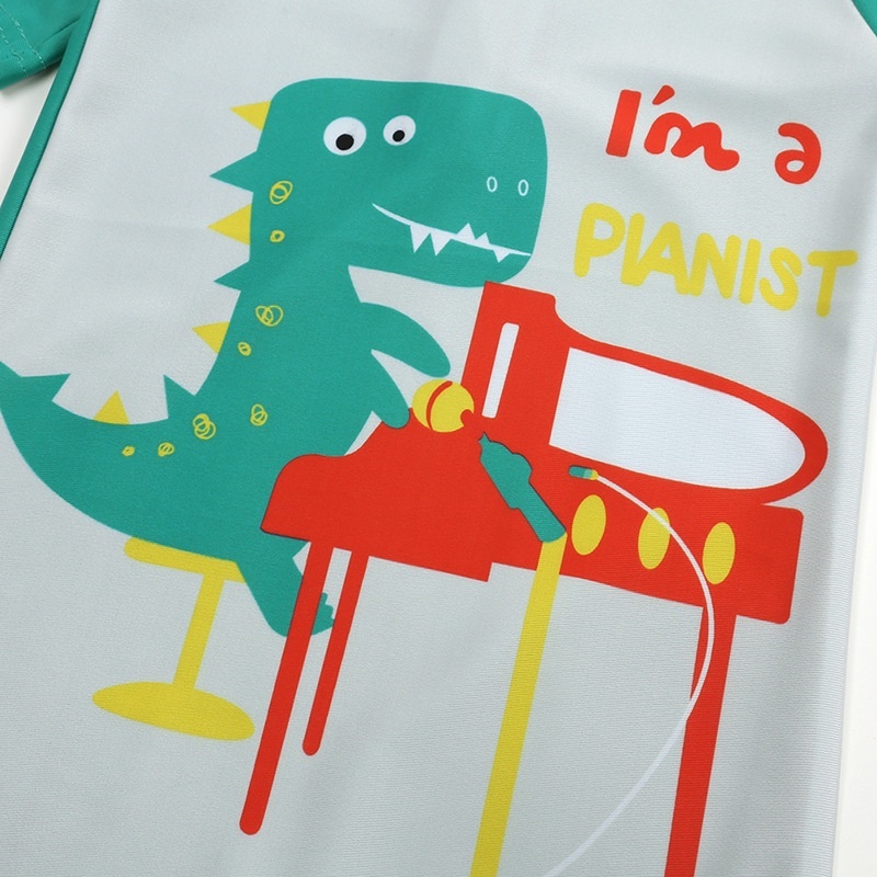 Bộ đồ bơi một mảnh MANVIN BABY in họa tiết khủng long hoạt hình thời trang mùa xuân cho bé trai
