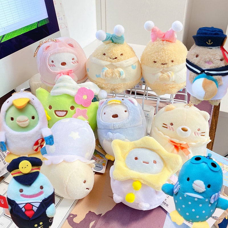 Móc Khóa Hình sumikko gurashi Nhồi Bông 50 Kiểu Dáng Dễ Thương