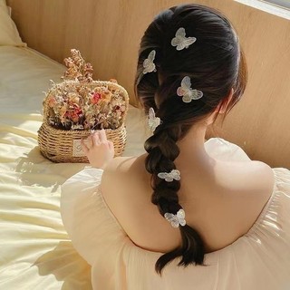Set 2 kẹp tóc hình bướm màu laser dễ thương xinh xắn cho bé và người lớn