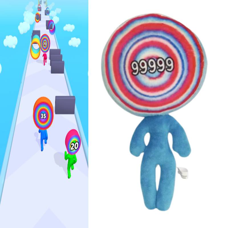 Búp Bê Nhồi Bông Nhiều Lớp 99999 Hình Kẹo Bullseye Đáng Yêu