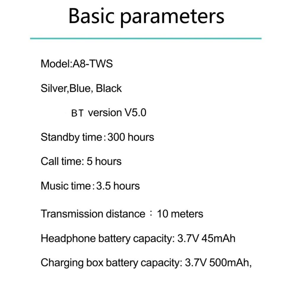 Tai Nghe Không Dây Bluetooth 5.0 Chống Nước TWS Kèm Hộp Sạc Cho Samsung Huawei Xiaomi MI Điện Thoại