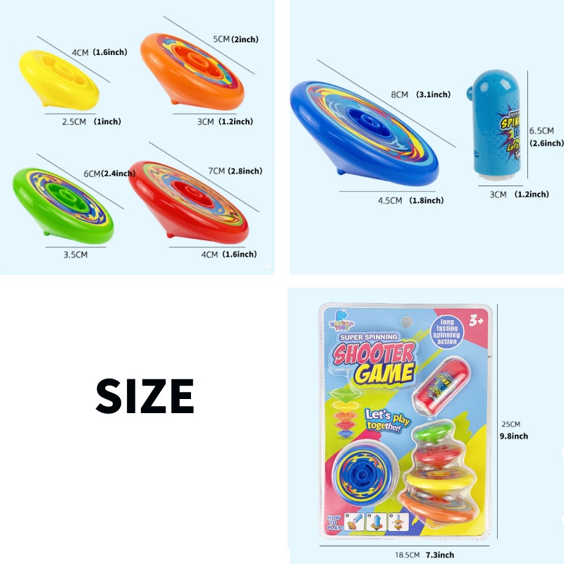 Áo Thun Nhiều Màu Sắc Có Thể Xoay 360 Độ Mới° Đồ Chơi Con Quay Nhiều Tầng Vui Nhộn Dành Cho Trẻ