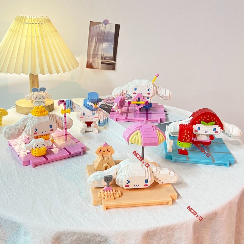 Đồ Chơi Lắp Ráp Hình Cinnamoroll Sanrio Bằng Nhựa Kích Thước 20cm