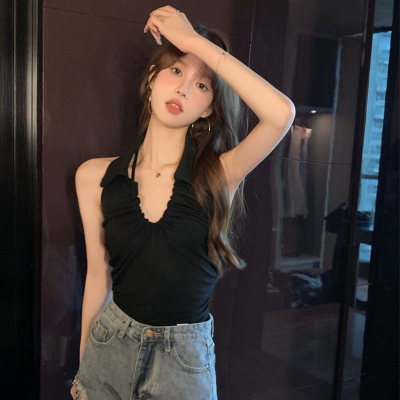 Áo Dây Rút Cổ Hở Lưng Quyến Rũ Thời Trang Cho Nữ