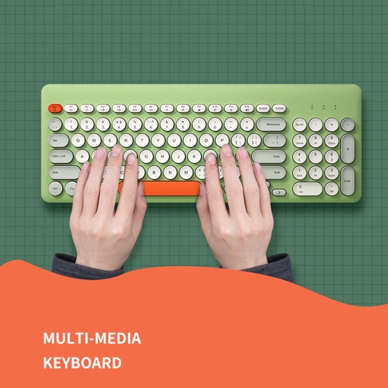 Bàn Phím Không Dây 2.4G 96 Phím Siêu Mỏng Không Gây Tiếng Ồn Dùng Làm Quà Tặng Cho Bạn Gái / PC / Laptop