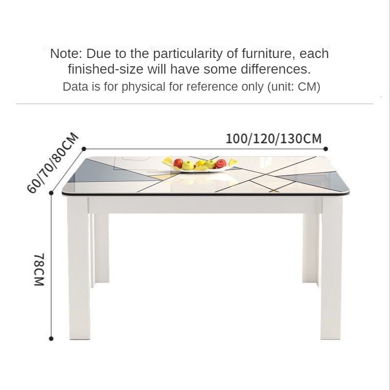 Bàn ăn phù hợp cho 4-6 người ăn tối nướng sơn bàn chống trầy xước và chống mài mòn