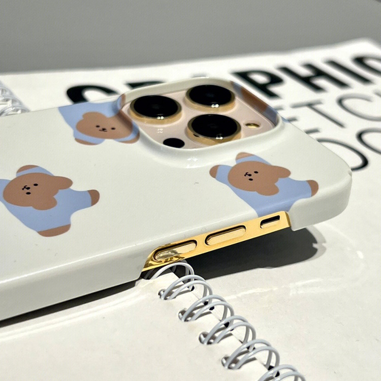 Suitable for OPPO phone case Reno9/Reno8/Reno7pro/reno6/7z/5 new cartoon bear mobile phone case soft case R17 couple model A53/4Z 5G/F11/A31/F9/A15/A3S/A78/A77/Findx3pro/Findx5pro