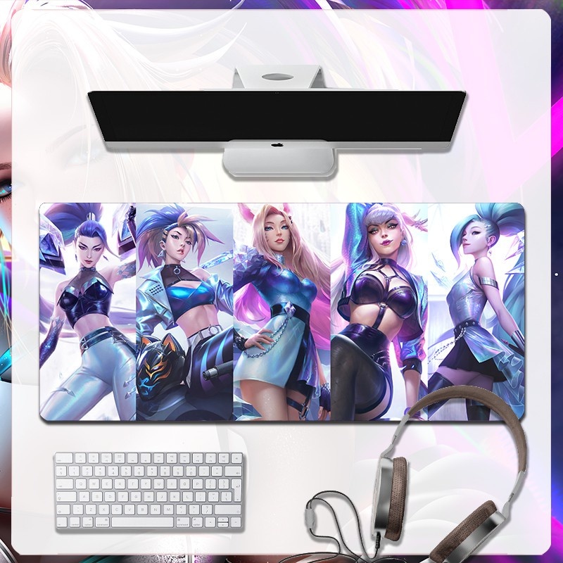 Extra KDA fashion Large Mouse Pad game office home computer keyboard 2022