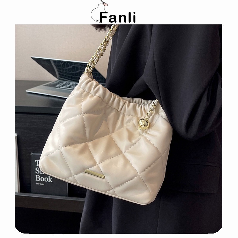 Fanli Túi Xách mini Phối Dây Xích Đeo Vai Thời Trang Công Sở Cho Nữ