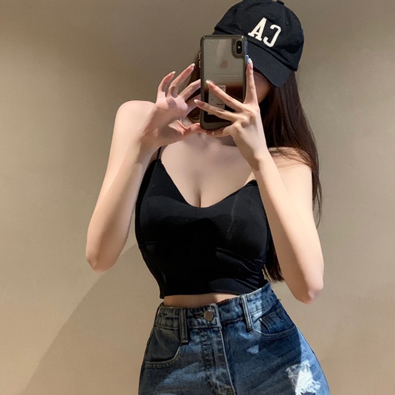 Áo Hai Dây Màu Trơn Hở Lưng Quyến Rũ Hợp Thời Trang