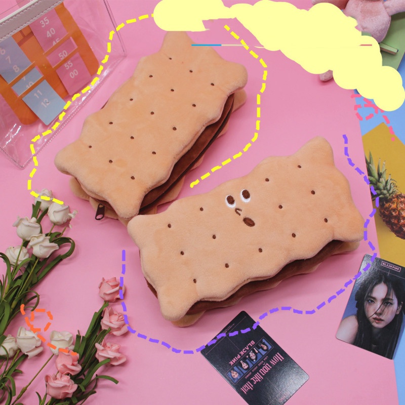 1 Piece Sandwich Biscuits Pen Bag