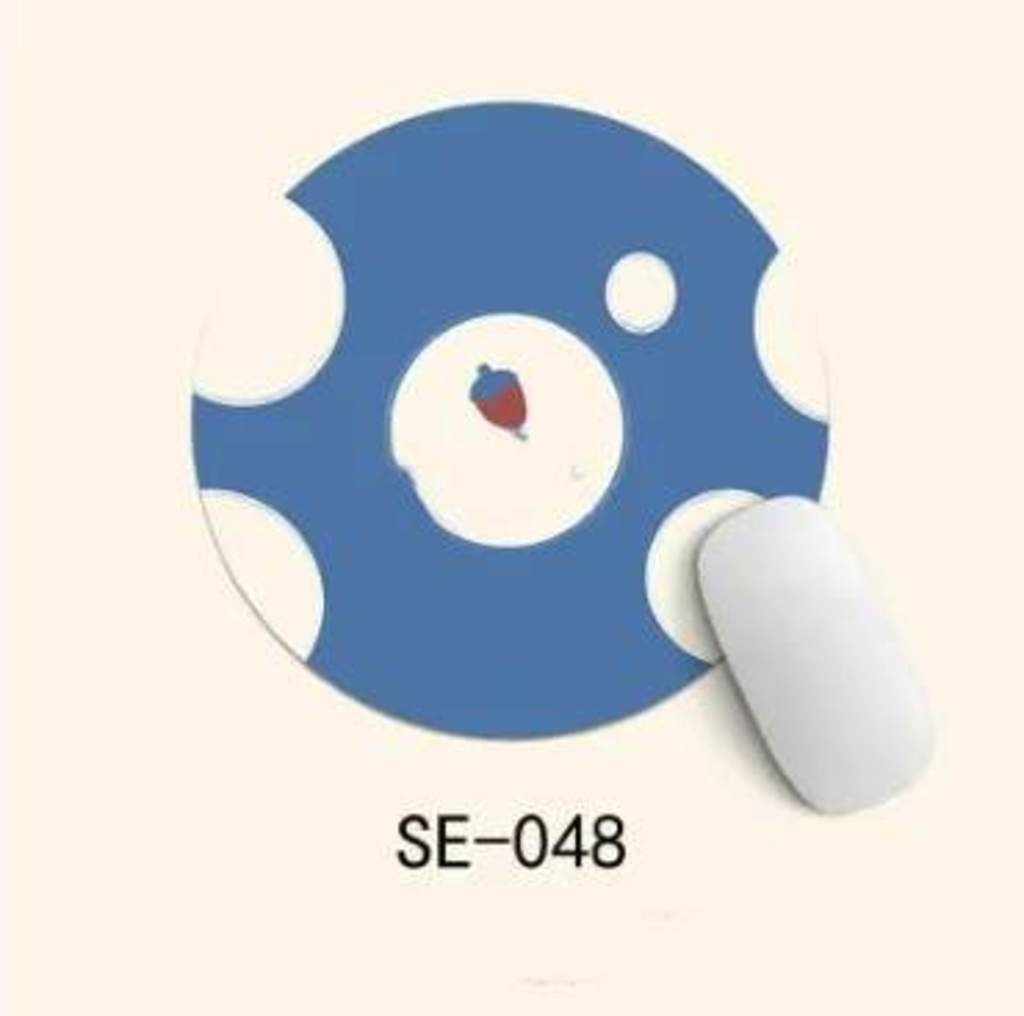 Miếng Lót Chuột Hình Tròn Họa Tiết Dễ Thương Cho Nam Và Nữ