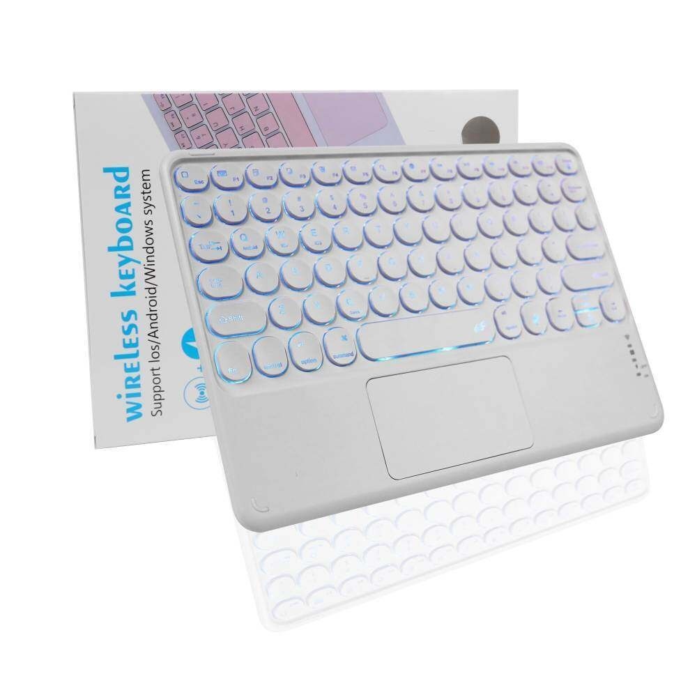 Bàn Phím Bluetooth Không Dây 10 Inches Hình Tròn Có Thể Sạc Lại Cho Mac Laptop Windows Android PC
