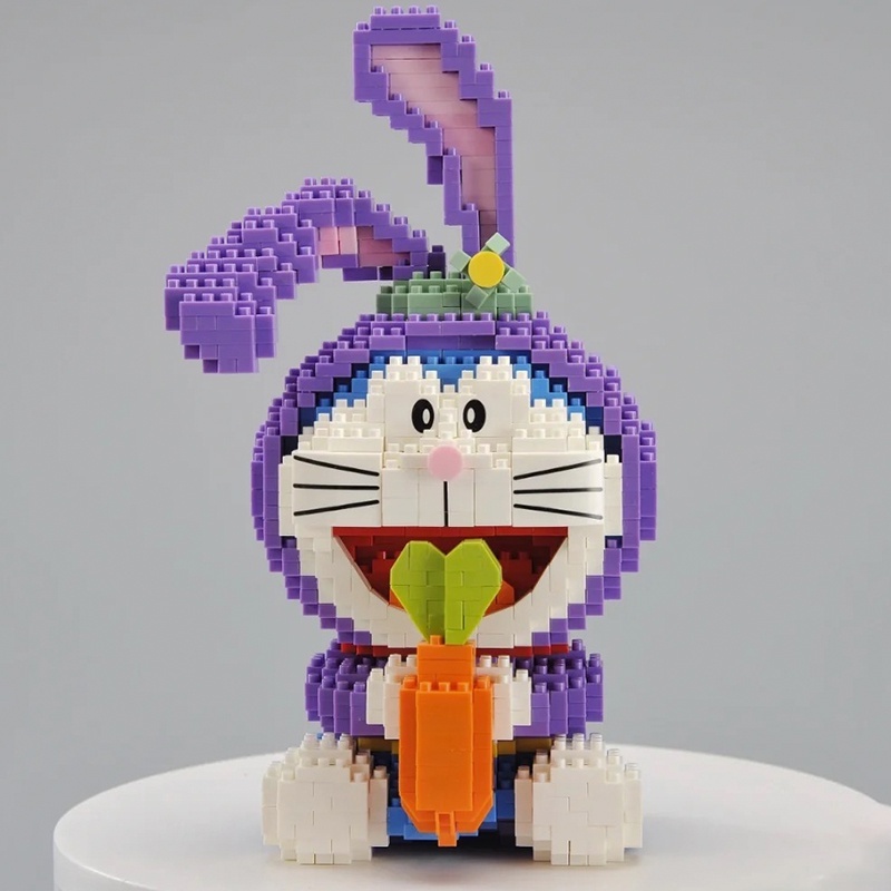 Đồ Chơi Lắp Ráp Nhân Vật Hoạt Hình Doraemon StellaLou Stitch Sáng Tạo DIY