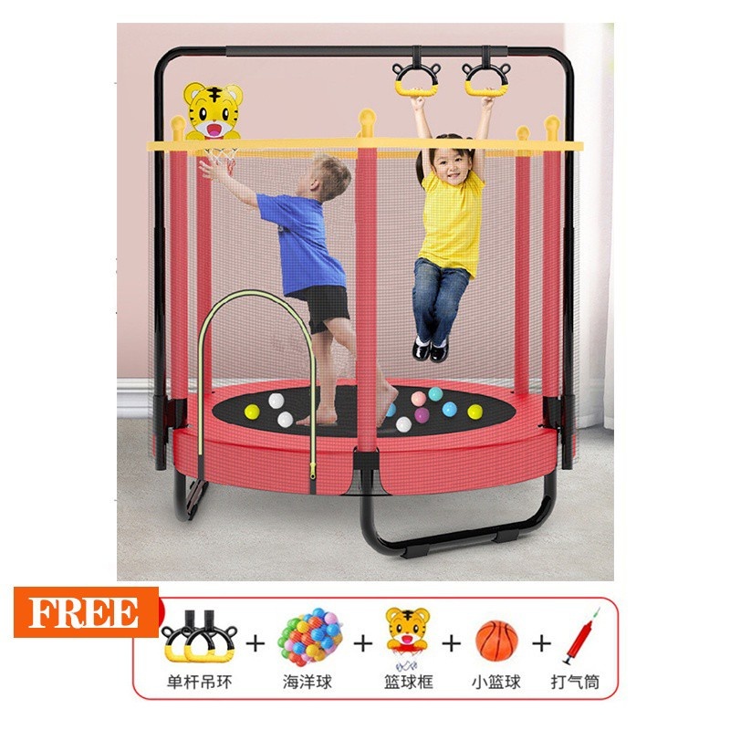 Bạt nhún lò xo cho trẻ em chơi trong nhà Bạt nhún lò xo thể thao ngoài trời cho bé 1,2x1,4m