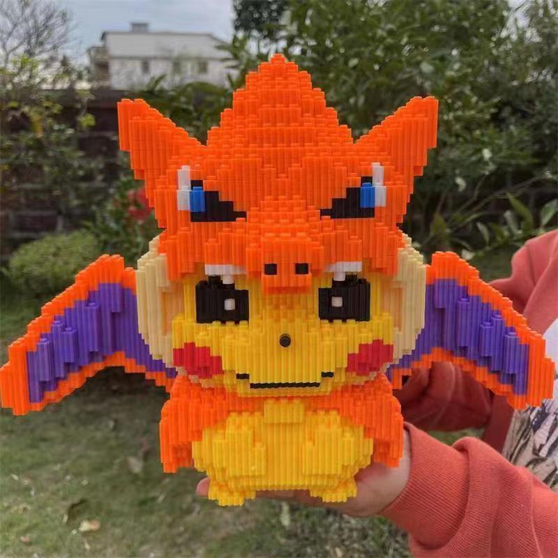 Đồ Chơi Lắp Ráp Mô Hình Nhân Vật Hoạt Hình pikachu 32cm