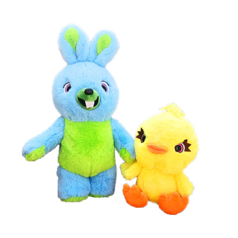 Búp Bê Nhồi Bông Hình Thỏ Và 4 Chú Vịt Mềm Mại