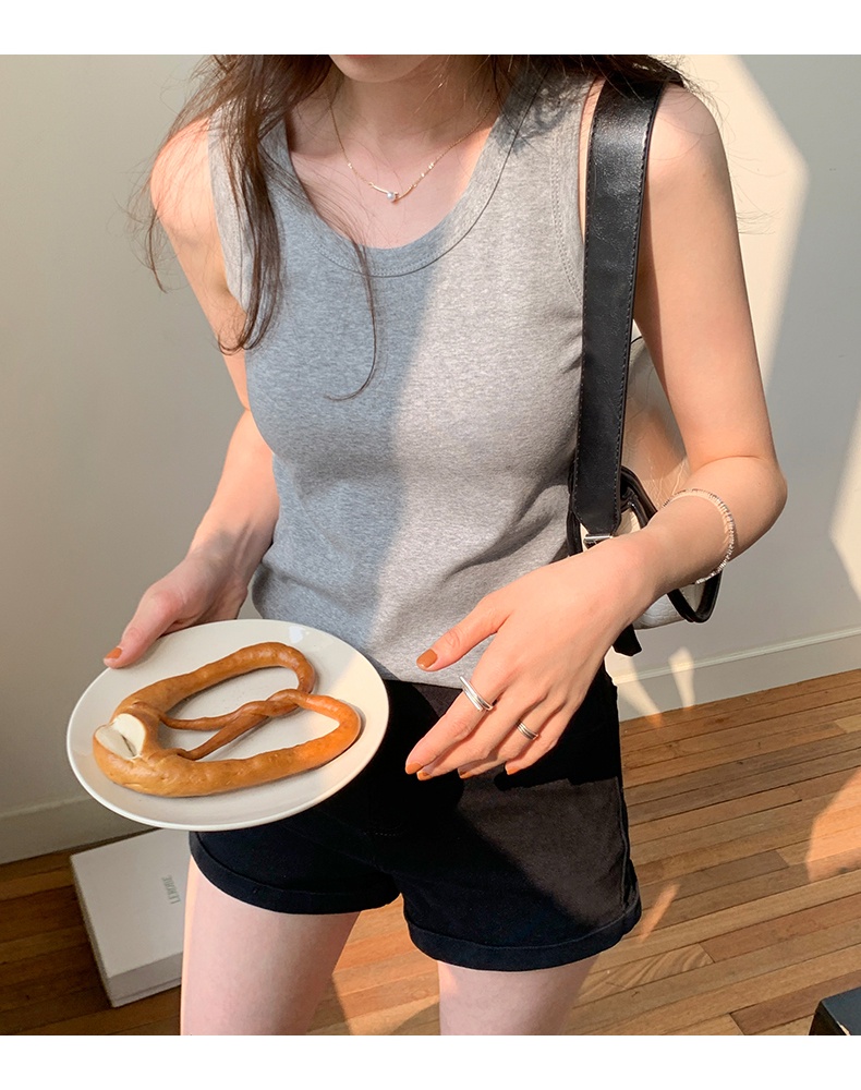 Áo Thun Ba Lỗ Cổ Chữ U Dáng Ôm Thời Trang Cá Tính 61727