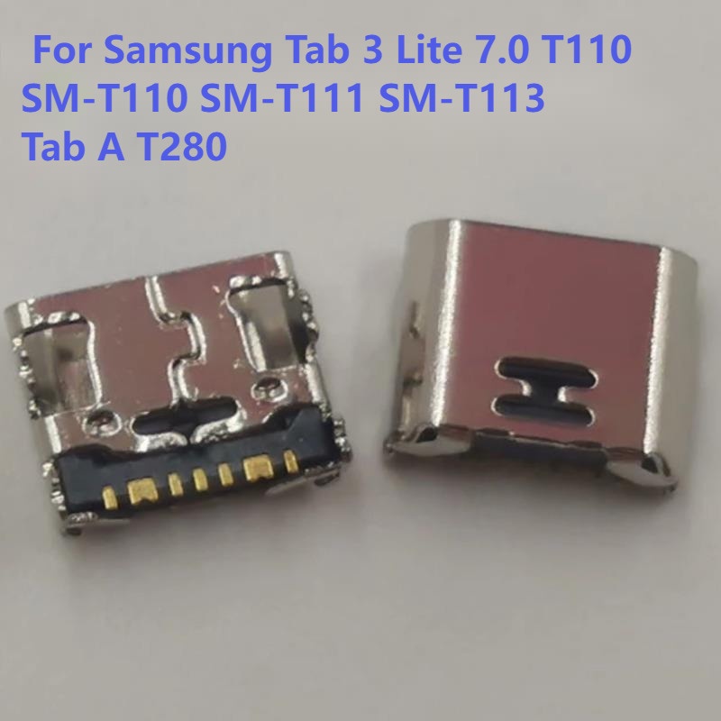 Bộ 1-10 Đầu Cắm Sạc 7 Pin Cho Samsung Galaxy Tab 3 Lite 7.0 T110 SM-T110 SM-T111 SM-T113 Tab A T280