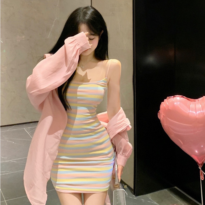 Đầm Dệt Kim Hở Lưng Thời Trang Mùa Xuân Cho Bé Gái