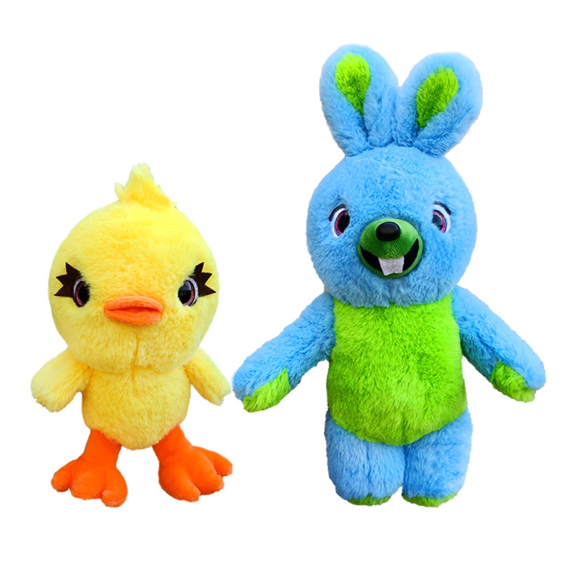 Búp Bê Nhồi Bông Hình Thỏ Và 4 Chú Vịt Mềm Mại