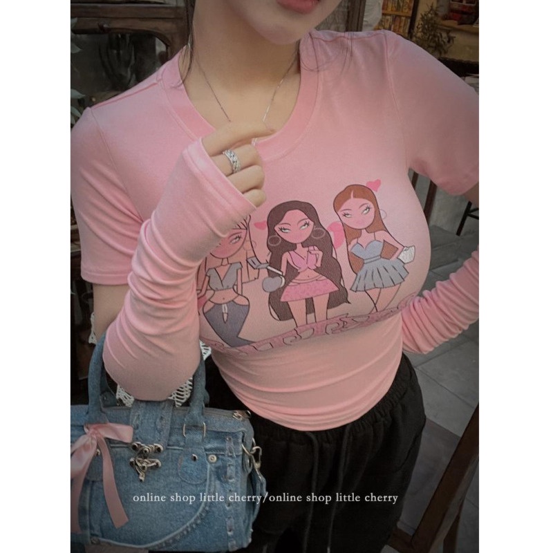 Áo Thun Tay Ngắn Họa Tiết In + Áo Có Thể Tháo Rời