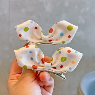 Set 2 Kẹp Tóc Nơ Dễ Thương Cho Bé Gái