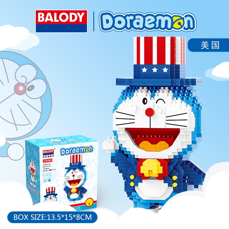 doraemon  mini mô hình lắp ráp  naruto cinnamoroll  bearbrick 55cm  phi hành gia đồ chơi xếp hình  Bộ Đồ Chơi Lắp Ráp  Vui Nhộn Cho Bé