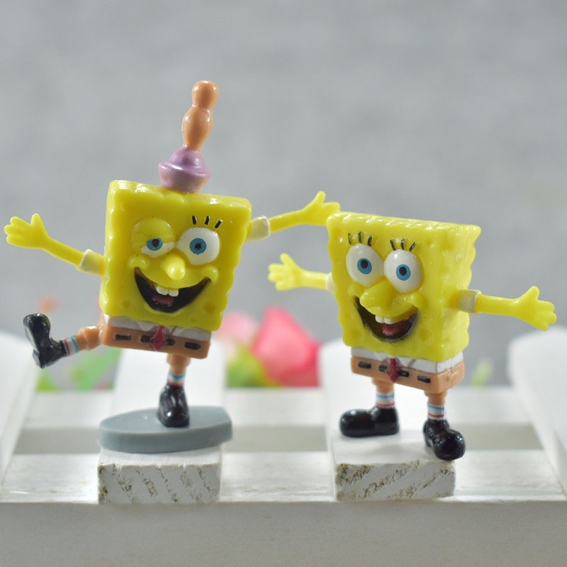 Set 10 / 8 / 6 Mô Hình Nhân Vật Phim Hoạt Hình SpongeBob Ngộ Nghĩnh