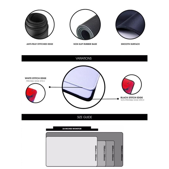 Mousepad md Tùy Chỉnh topographic Trắng | Bàn Chơi Game Cỡ Lớn Thiết Kế Dễ Thương