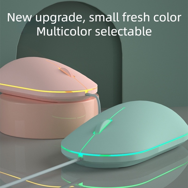 Chuột Máy Tính Có Dây rgb Tạo Hiệu Ứng Ánh Sáng Thoải Mái Và Bền Phù Hợp Cho laptop